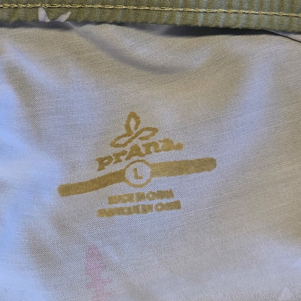 prAna Men's Shorts Bundle 2 Pieces, Green Print, Gray, Pull-on, Large - Picture 9 of 16